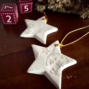 Pingente/Tag Estrela em Porcelana